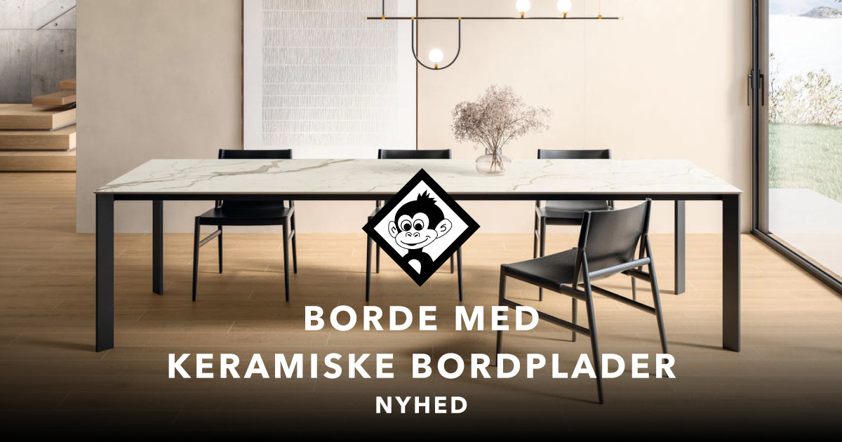 Borde med keramiske fliser i lækkert italiensk design
