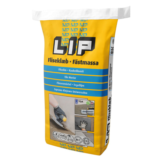 15 kg Lip Fliseklæb, grå