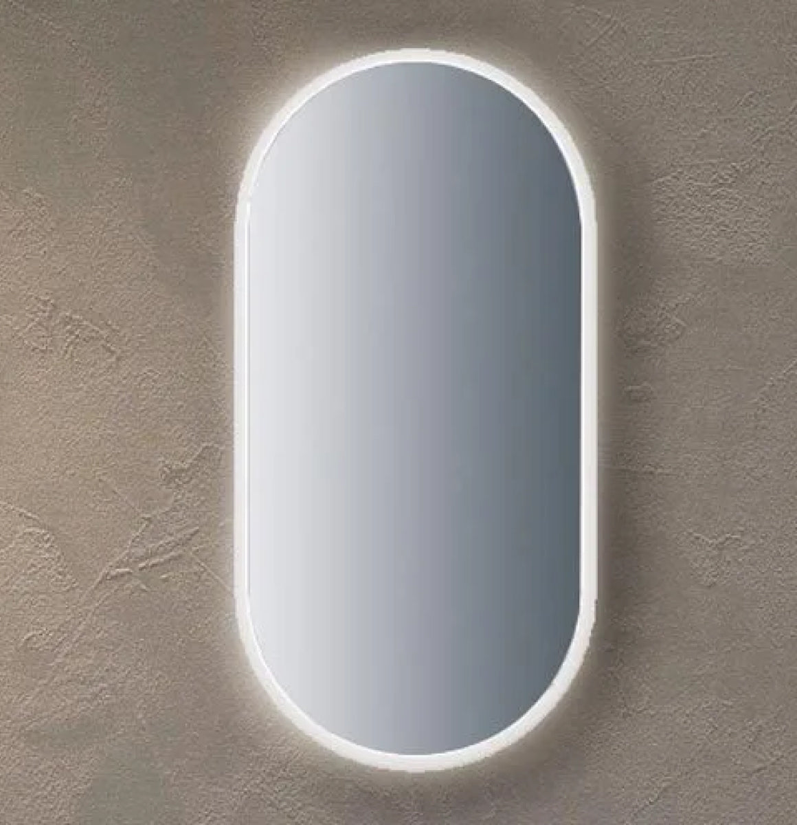 billigt spejl 50x100 cm ovalt spejl
