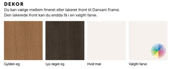 Frame højskab m/låge og skuffer